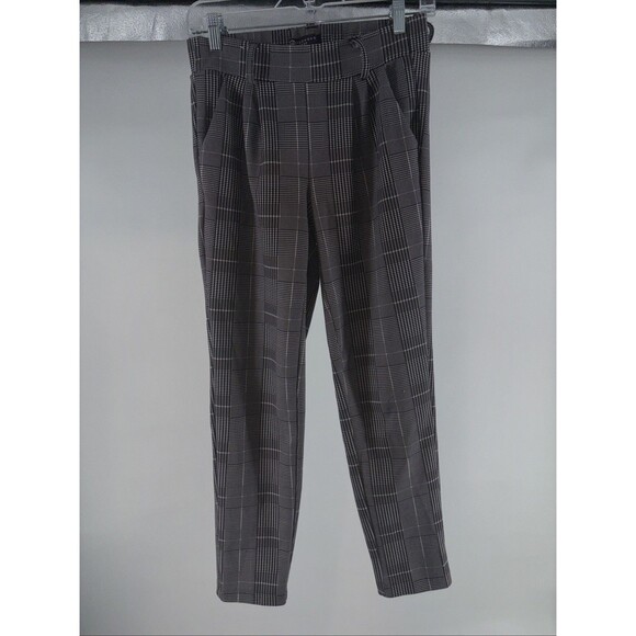 Boomboom Jeans Womens Black/White Glen Plaid Dress Pant Pull On Size Small - Picture 7 of 8